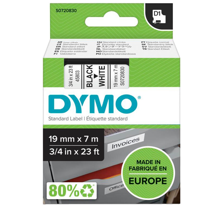 NASTRO DYMO TIPO D1 (19MMX7MT)