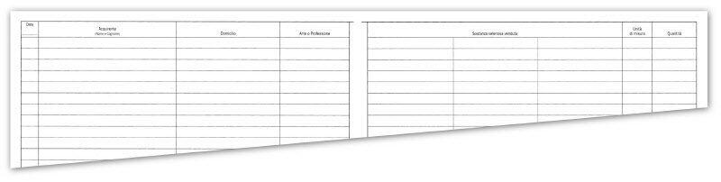 REGISTRO VENDITA VELENI / SOSTANZE VELENOSE 48 PAGINE - BUFFETTI 317301200