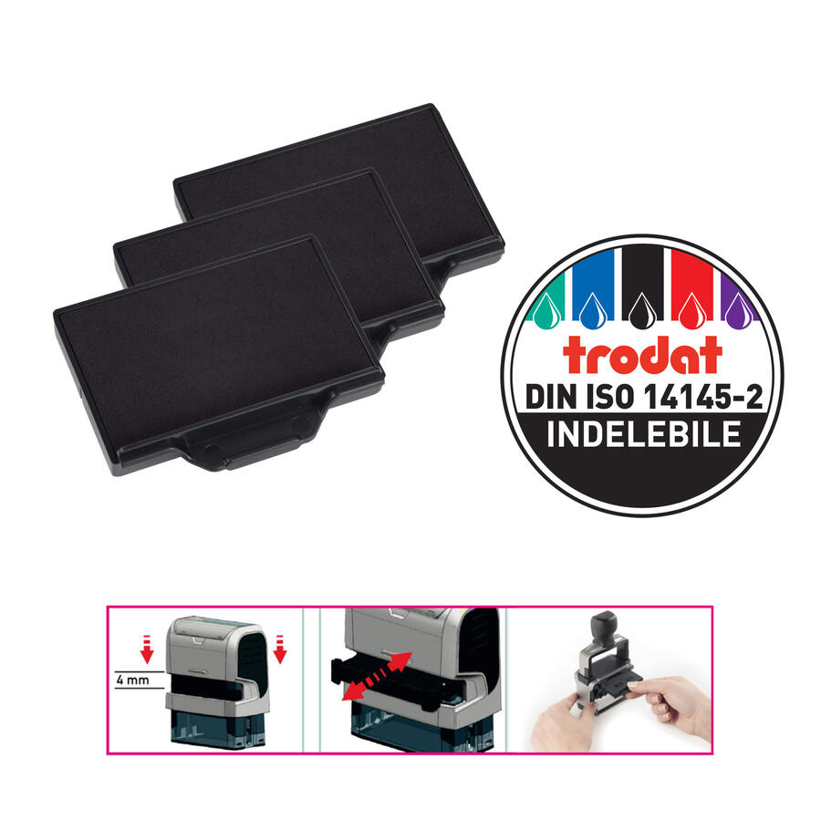 Tampone RIcambio per Timbro Autoinchiostrante TRODAT 6/56 - conf. 3 pz
