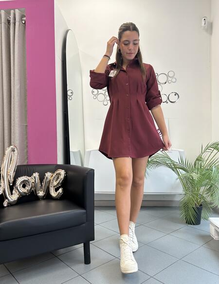 NOVITÀ Abito/maxi camicia in misto viscosa