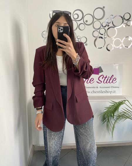 NOVITÀ Blazer manica a 3/4 arricciata