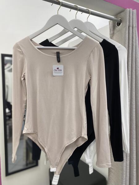 NOVITÀ Body basic in viscosa a manica lunga