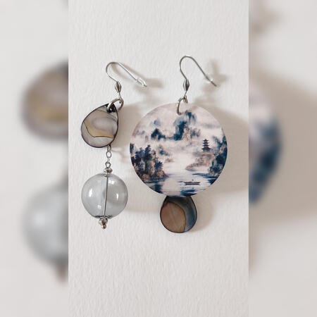 Orecchini Asimmetrici #354