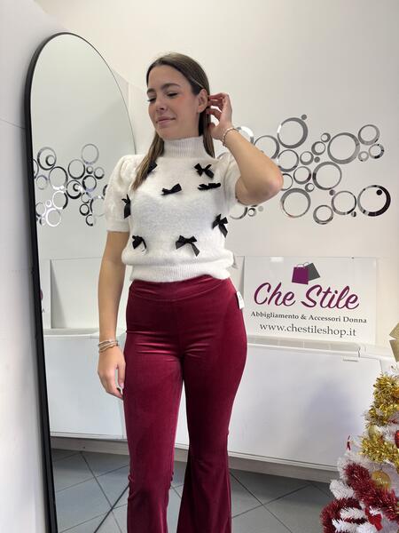 NOVITÀ Pull fiocchetti manica corta