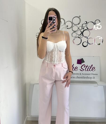 NOVITÀ Top in pizzo tipo corsetto