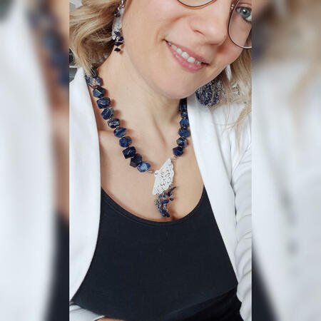 Girocollo con Sodalite