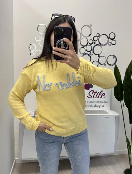 NOVITÀ Pull No vabbé in 100% cotone