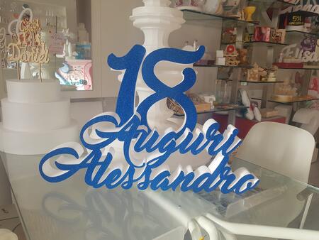  Scritta in Polistirolo con Glitter – Personalizzata con il Tuo Nome! 