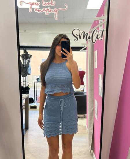 NOVITÀ Completo top & gonna in crochet