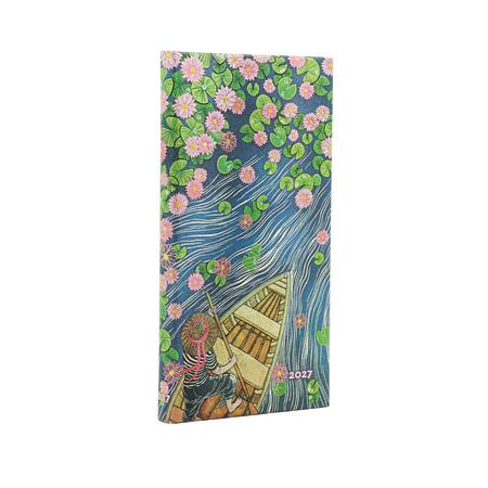 Agenda Settimanale 2027 "Fiume di Fiori di Loto" Slim – 9,5 × 18 cm PAPERBLANKS