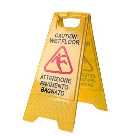Cartello Cavalletto Bifacciale "PAVIMENTO BAGNATO" 30x62 cm PERFETTO FACTORY