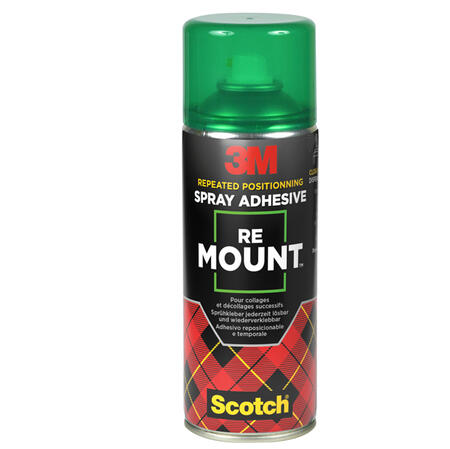 Adesivo Spray RE-MOUNT Trasparente Rimovibile 400 ml 3M