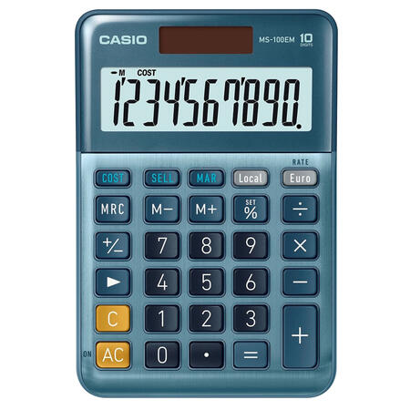 Calcolatrice da Tavolo MS-100EM 10 Cifre CASIO