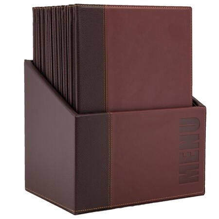 MENU-BOX TRENDY con 20 Porta Menù SECURIT