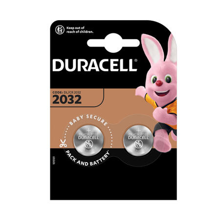 Batteria / Pila 3V Pastiglia DL2032 al Litio DURACELL - conf. 2 pz